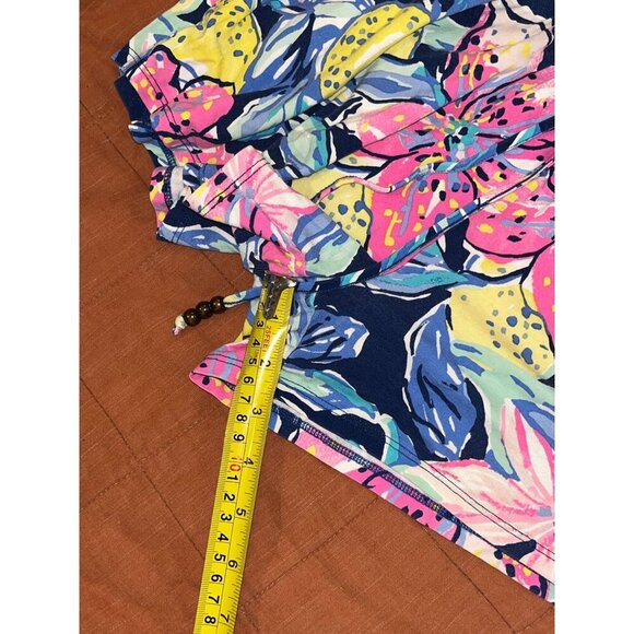 Lilly Pulitzer TALA ROMPER Nauti Navy Capri Soleil Pink S Small - Picture 8 of 9